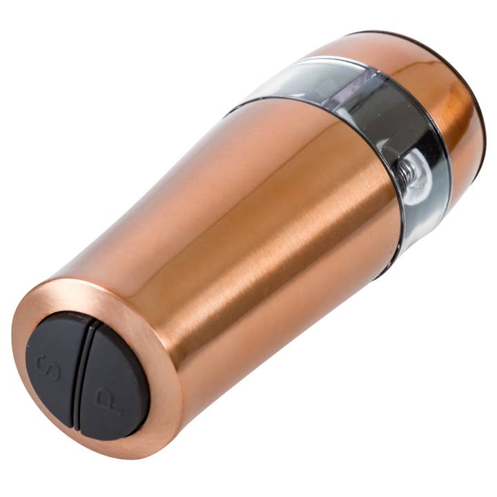 Lexi Home - Wholesale Salt & Pepper Shaker Set - Battery-Powered Copper Electric Salt & Pepper Mill Grinder