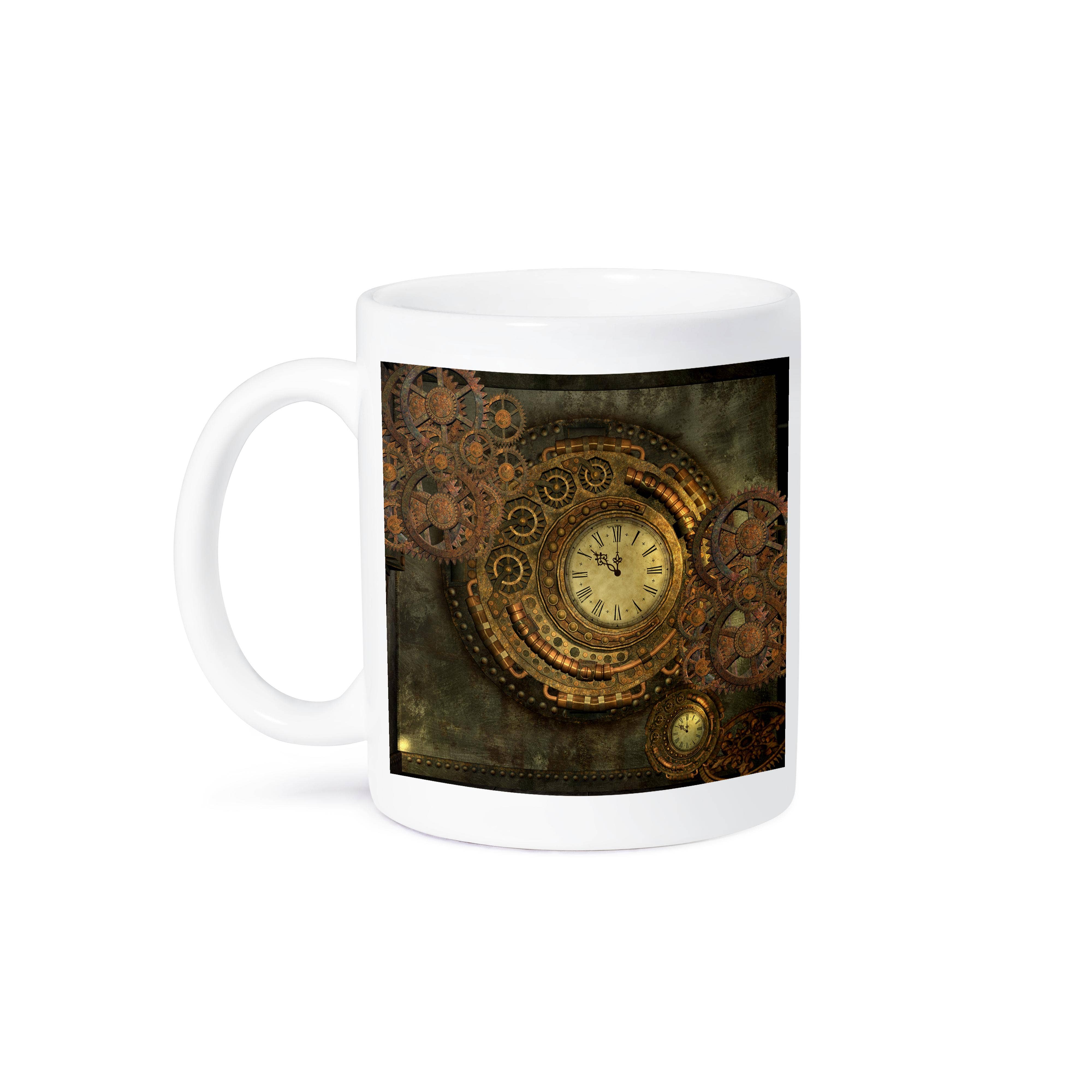 3dRose - Wholesale Coffee Mug - 3dRose, Wonderful clockwork, steampunk design, golden colors, Mug8