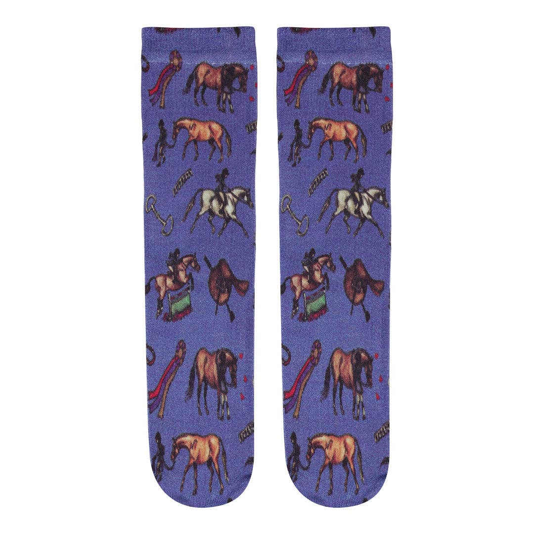AWST Intl - Wholesale Socks - Kids - AWST Int'l Children's Lila Hunter Ponies Socks2
