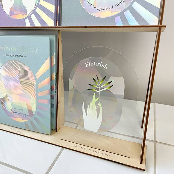 Botanopia USA - gifts , decor and cards for plant lovers - Wholesale Retailer Display - Paper & Novelty - Point Of Sale holder for the Rainbow Maker Stickers2