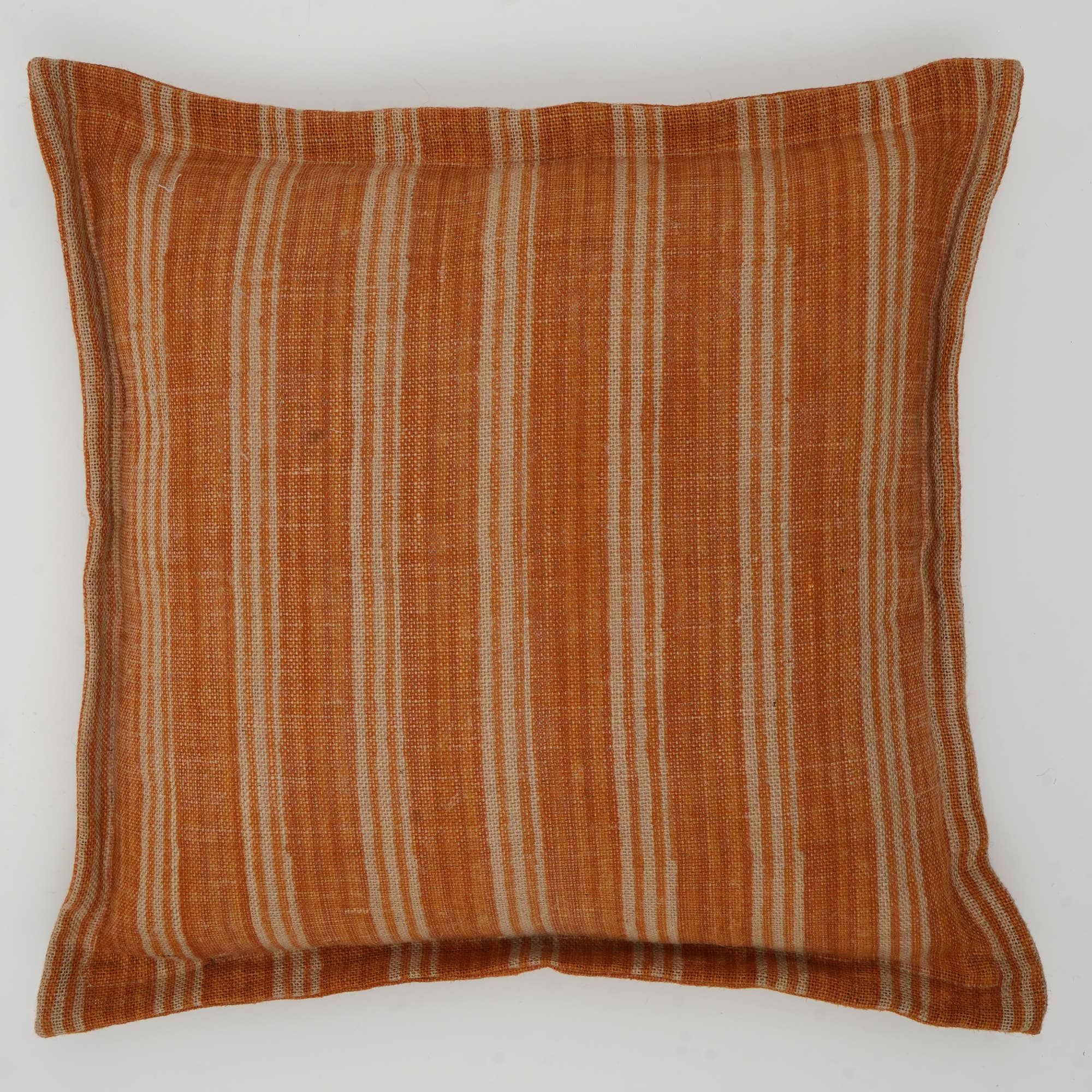 ExpoBazaar - Wholesale Cushion Set - Throw Pillow, Double Sided Stripe Pattern Jute Pillow 20x20"3