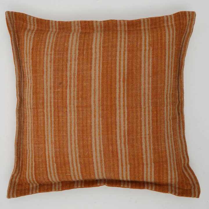 ExpoBazaar - Wholesale Cushion Set - Throw Pillow, Double Sided Stripe Pattern Jute Pillow 20x20"3