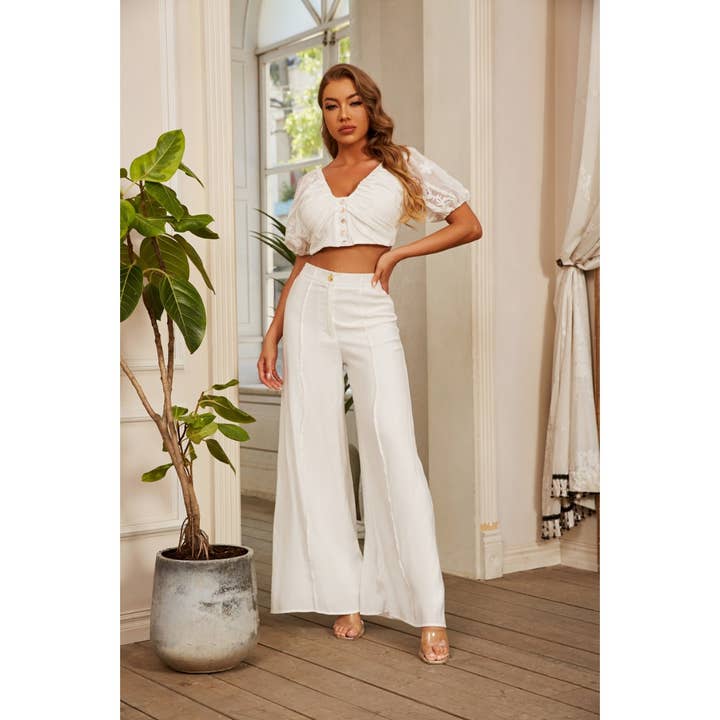 Enfärgat topp- och byxset för wholesale av Chicways