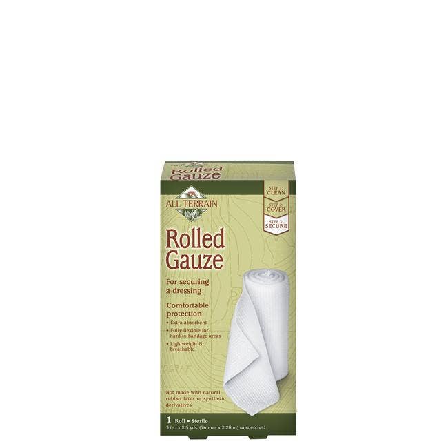 Rolled Gauze 3" 2.5 yds for wholesale by All Terrain