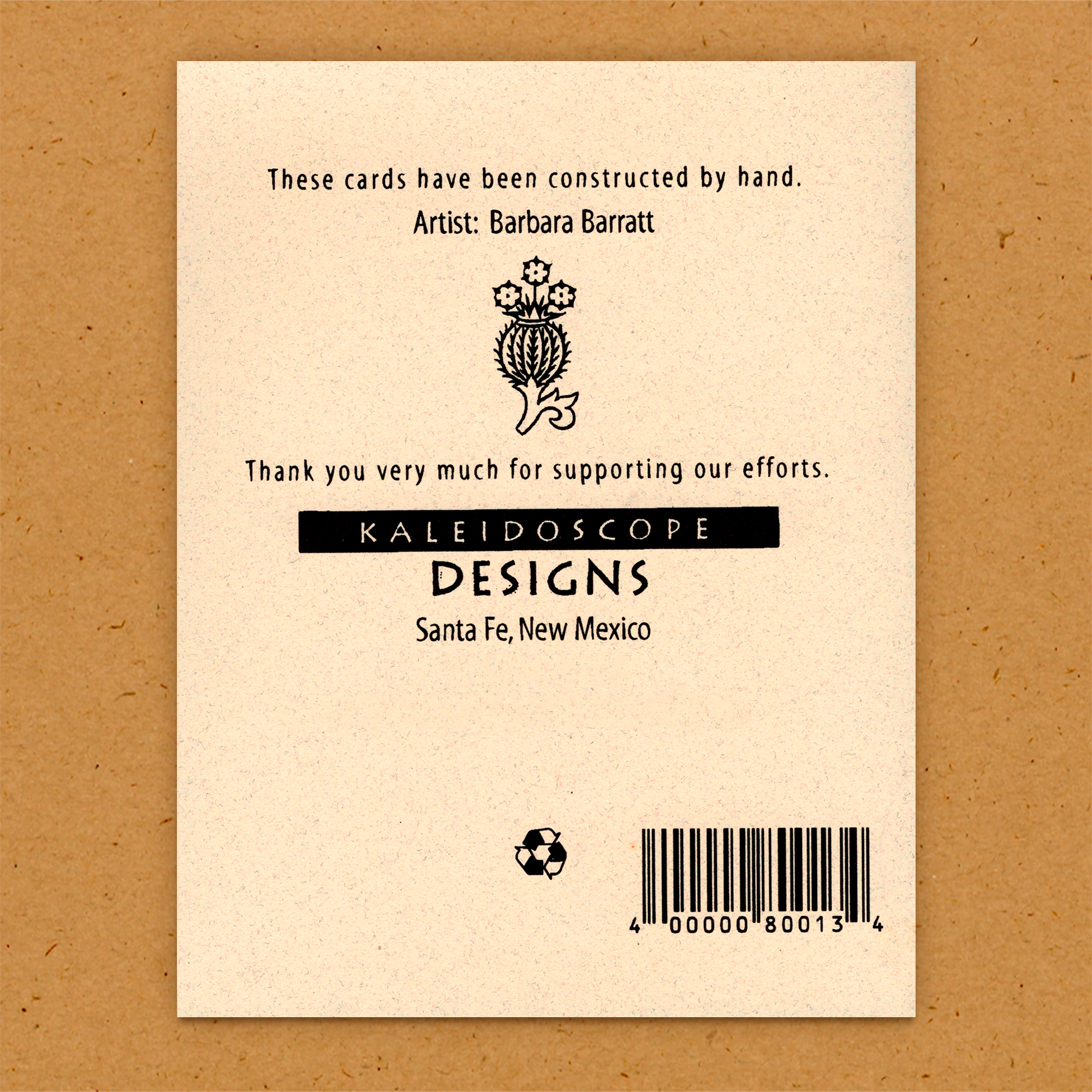 The Kaleidoscope Designs - Wholesale Everyday greeting card - Handmade Greeting Card - Native American - Heart Cactus1