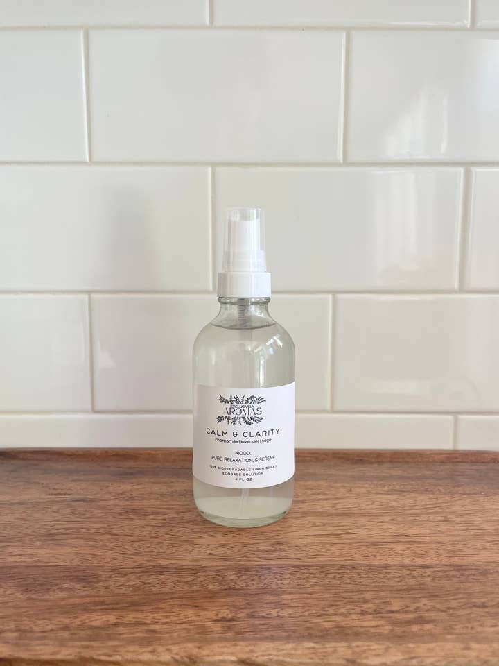 CALM & CLARITY: Linen Spray, 4fl oz for wholesale by AROMAS