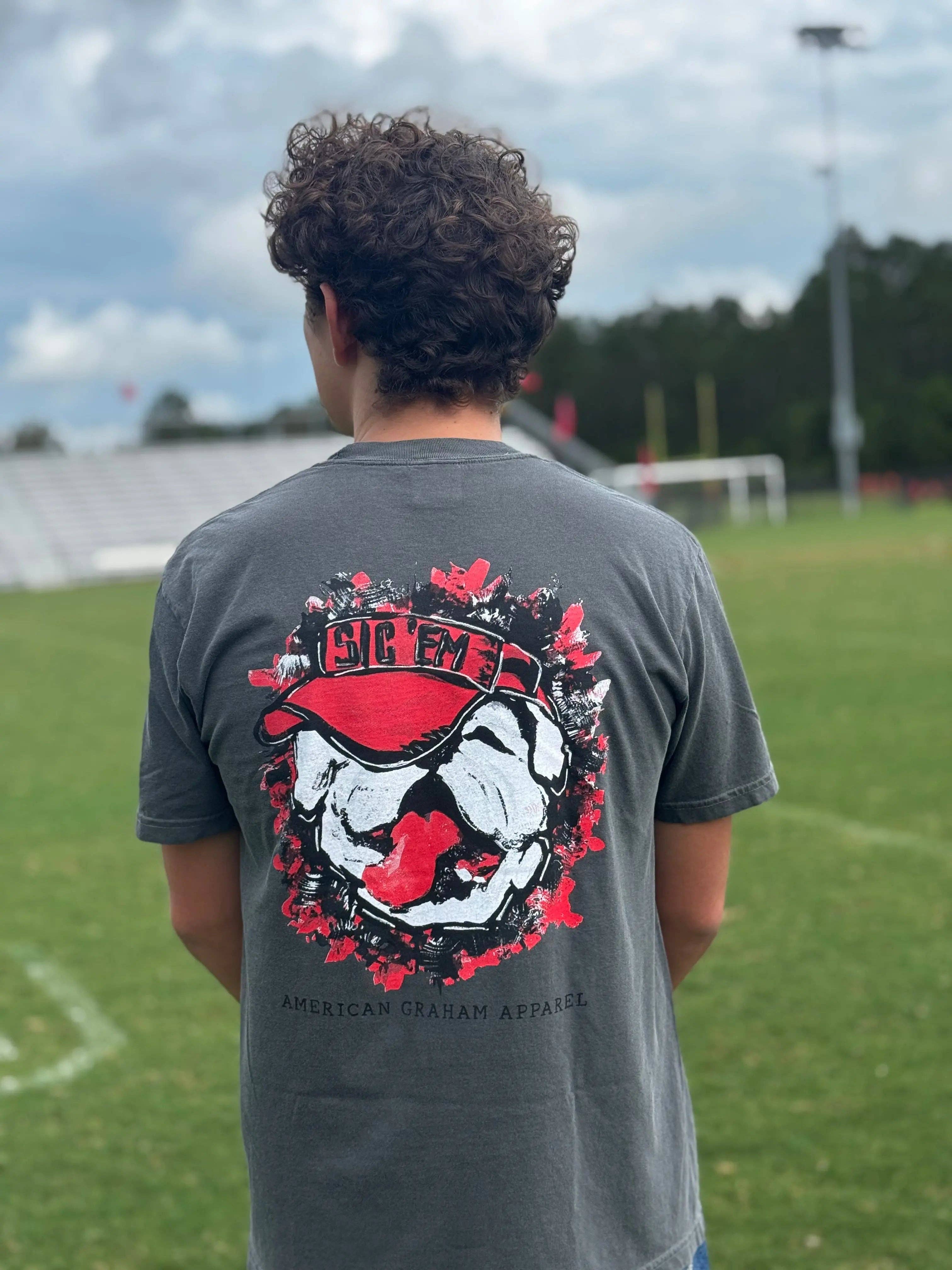 American Graham Apparel - Wholesale Screen Printed T-Shirt - Women's - Sic Em Artisan Bulldog Graphic T-Shirt - American Graham Apparel2