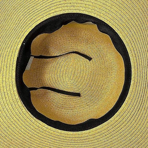 Funky Junque - Wholesale Straw Hat - Women's - Messy Bun Sun Hat - Hello Sunshine