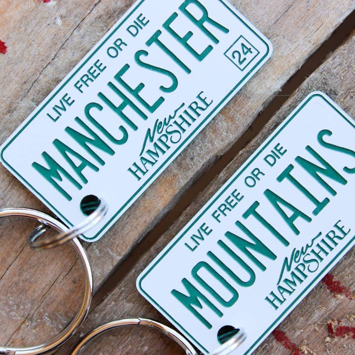The Laundry Room Shop – Porta-chaves - Unissexo por atacado – Chaveiro de Plástico Gravado Personalizável - New Hampshire5