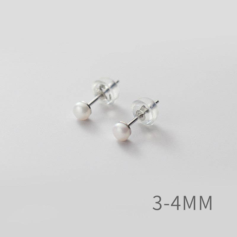 Perimade & Co. LLC - Wholesale Stud/Post Earrings - White Pink Purple Pearl Stud Earrings in 925 Sterling Silver28