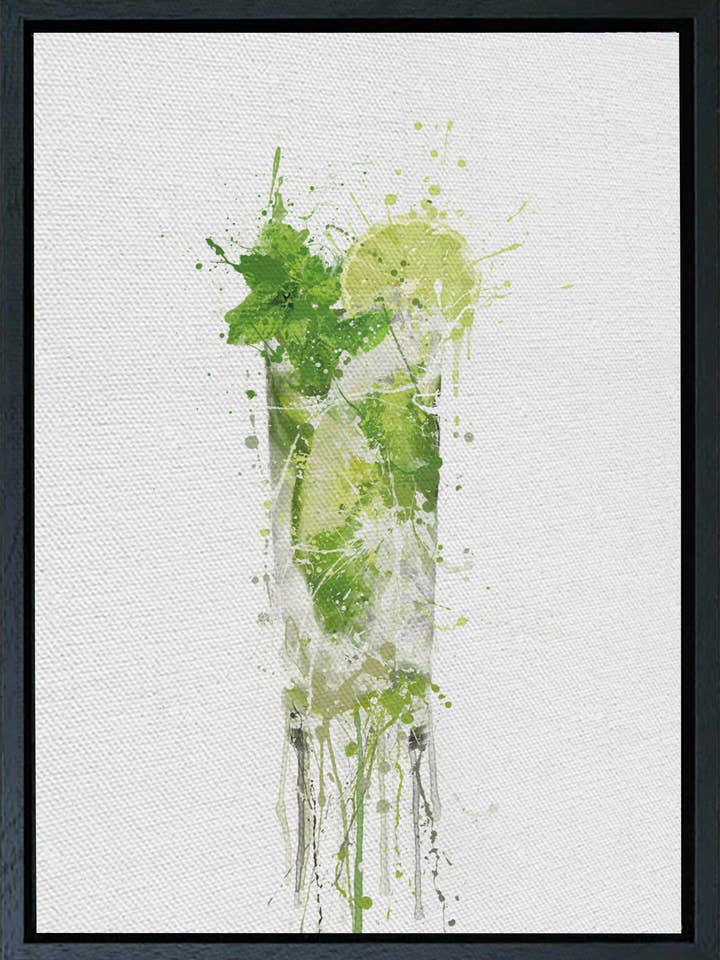 Premium canvas muurkunst print Mojito-cocktail voor wholesale door We Love Prints