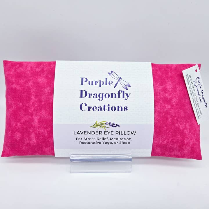 Coussin pour les yeux à la lavande - Ombre rose pour la vente par Purple Dragonfly Creations