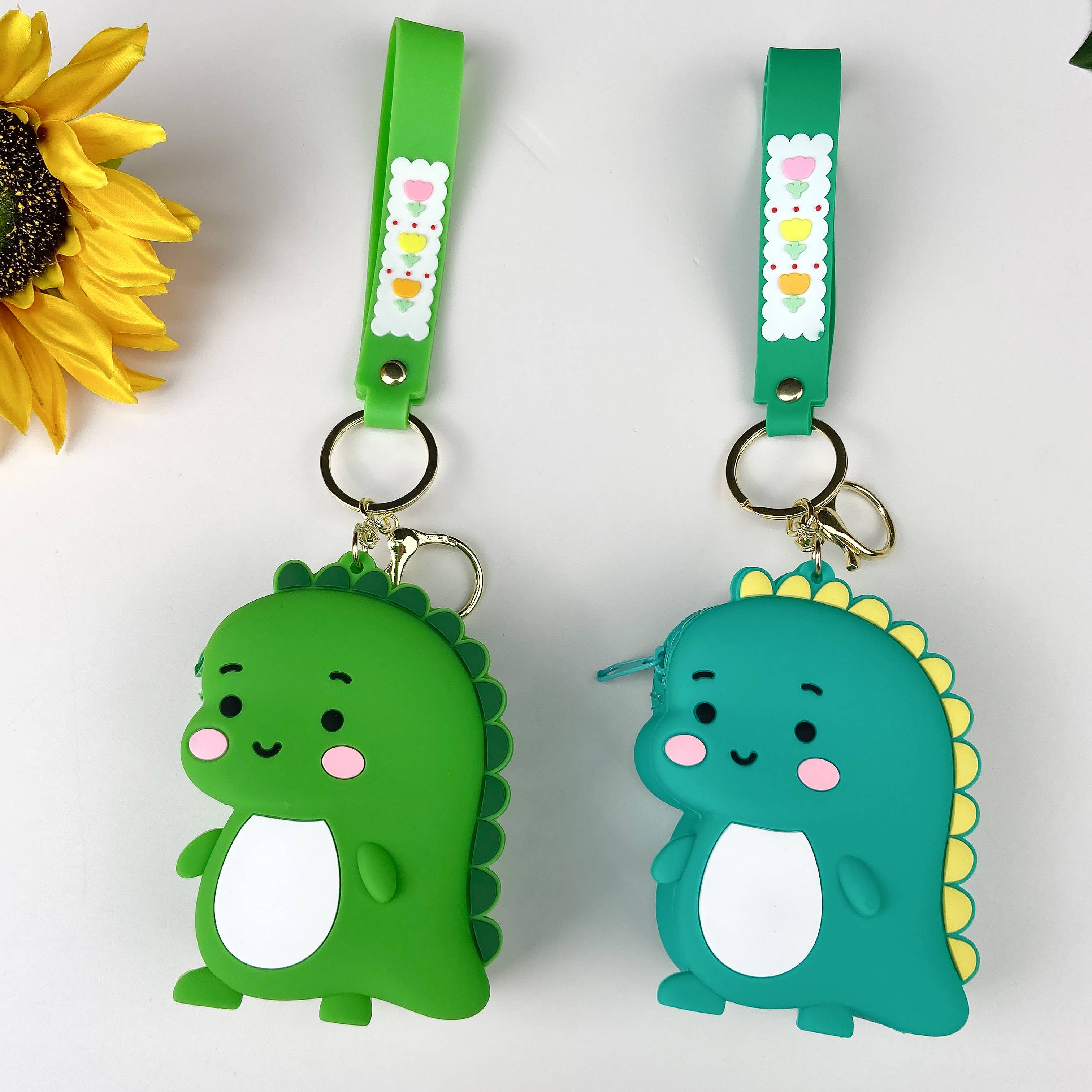 SoapElenGlen – wholesale Keychain – Women's – Dinosaur Coin Purse Pendant Headphone Bag Keychain9