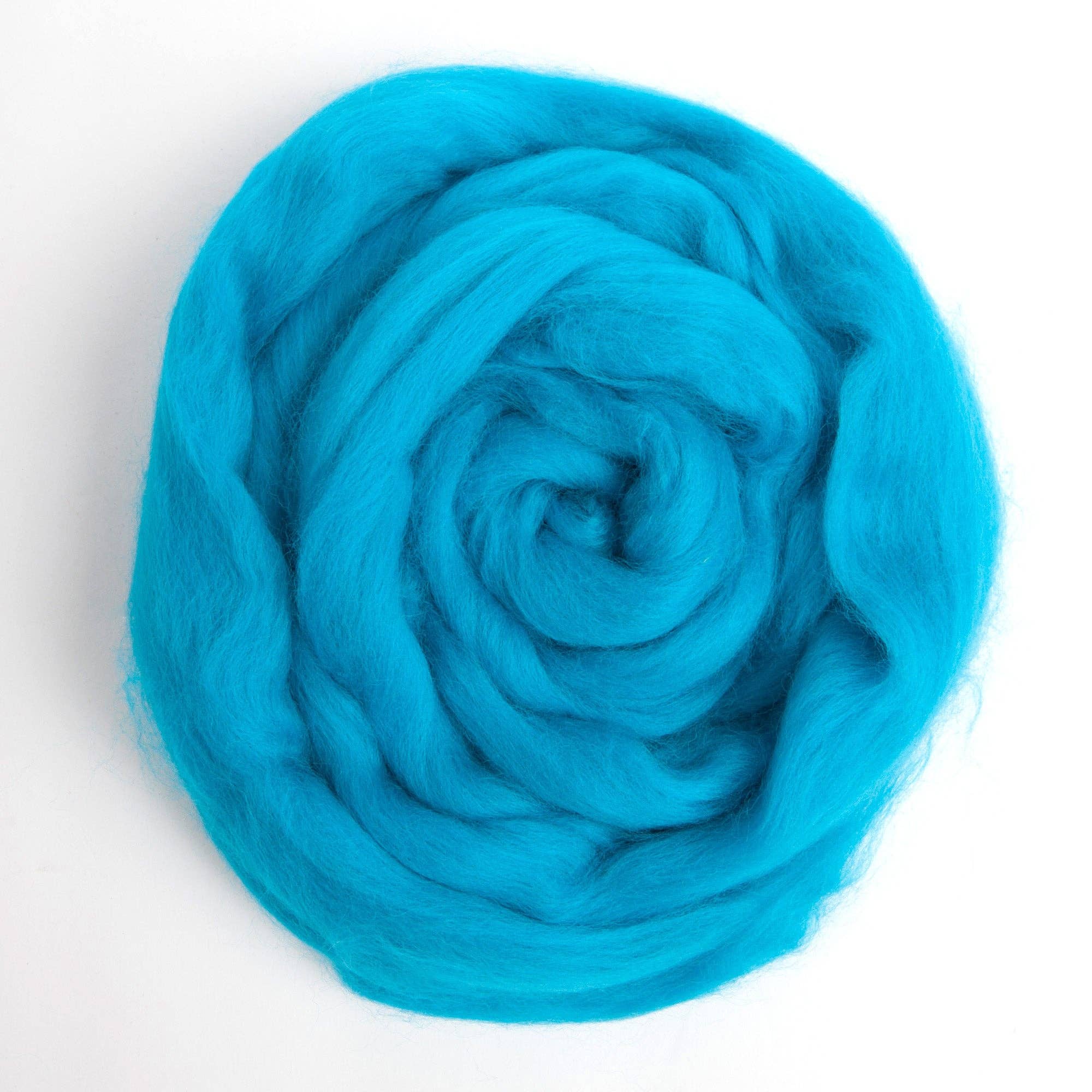 Desert Breeze Distributing - Wholesale Craft Supplies - Merino Wool Top Roving, Peacock Blue, 1 ounce2
