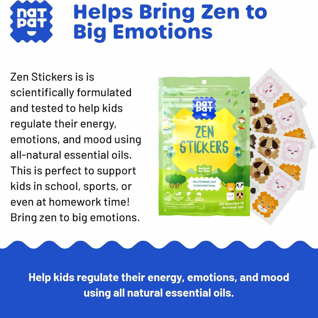 NATPAT – Engroshandel Klistermærke - Børn og baby – NATPAT Zen Klistermærker - Beroligende & Anti-Angst Klistermærker til Børn3
