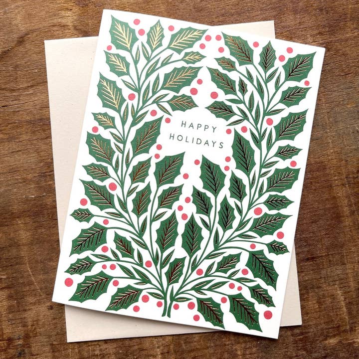 Katharine Watson - Wholesale Everyday Greeting Card - "Happy Holidays," Holiday Card5