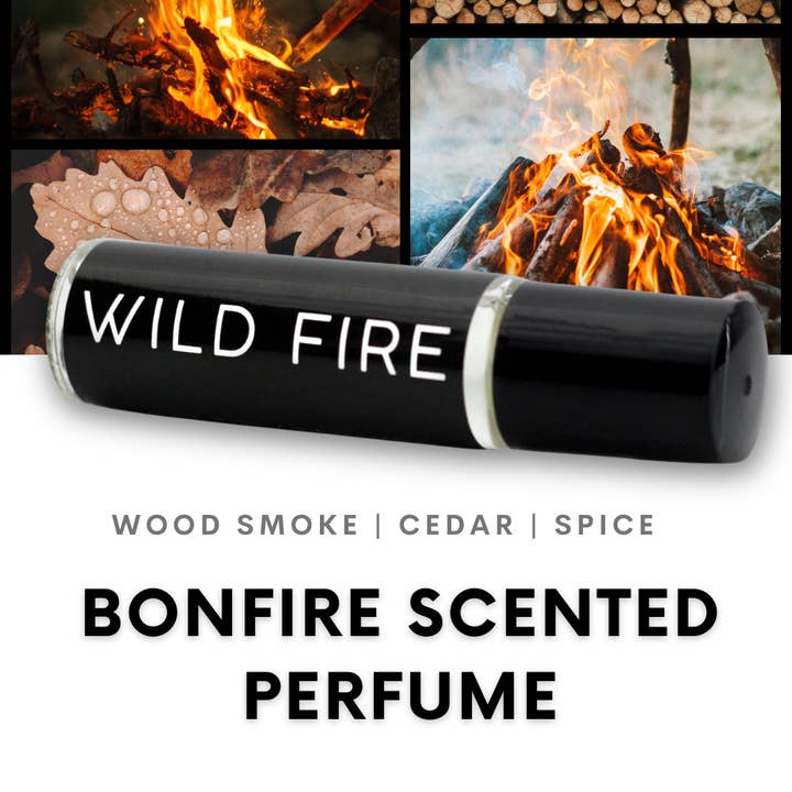 Burke & Hare Co - Wholesale Roll-On Fragrance - Wild Fire - Bonfire Scented Perfume Oil - Gifts for Men