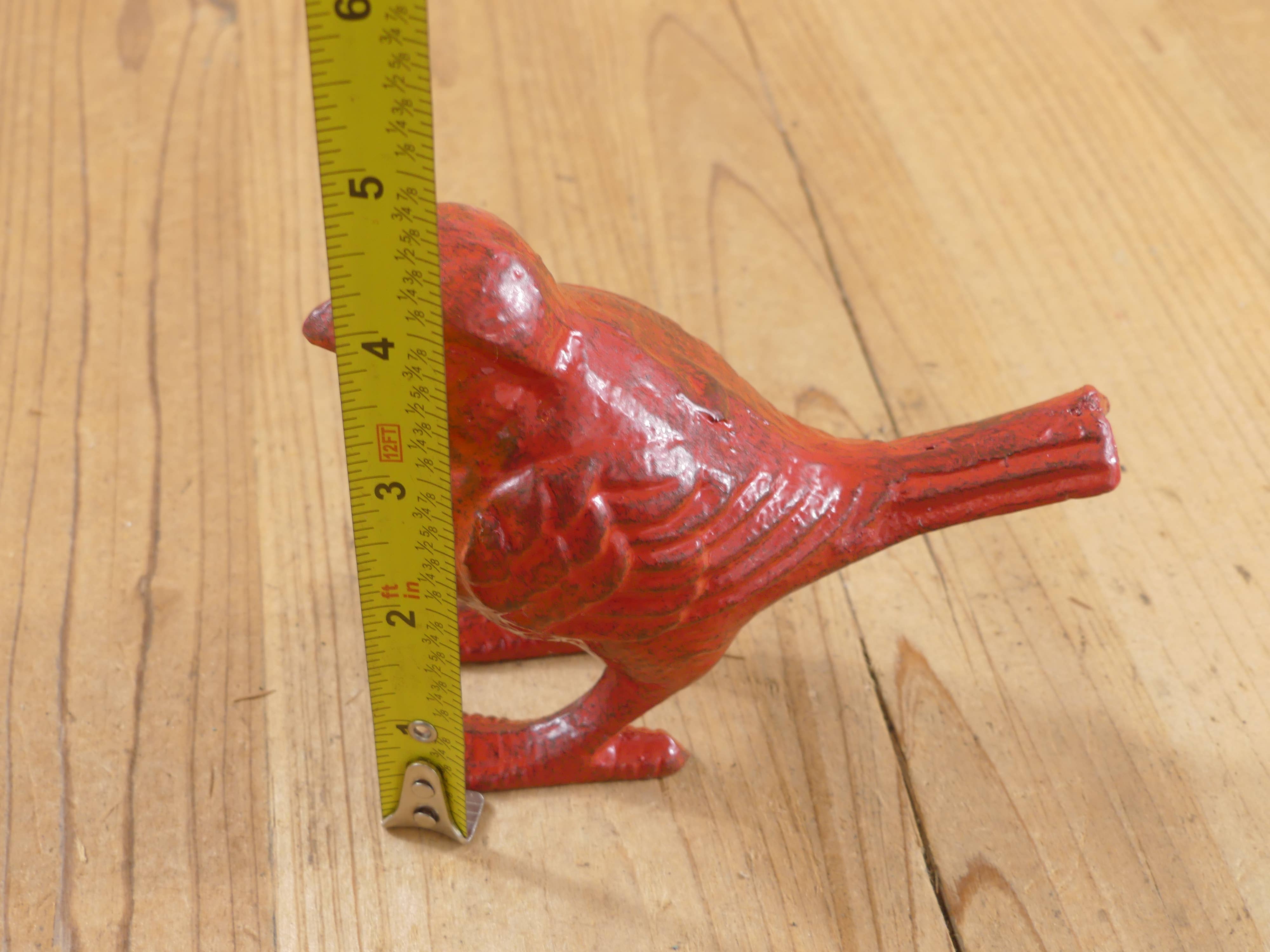 Midwest Craft House - Wholesale Decorative Figurine - CAST IRON RED BIRD FIGURE / CARDINAL5