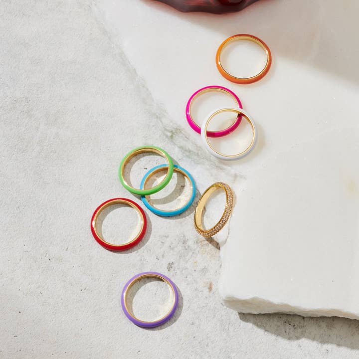 Mini anelli Skinny (8 colori) per la vendita all'ingrosso da parte di Gimme Store