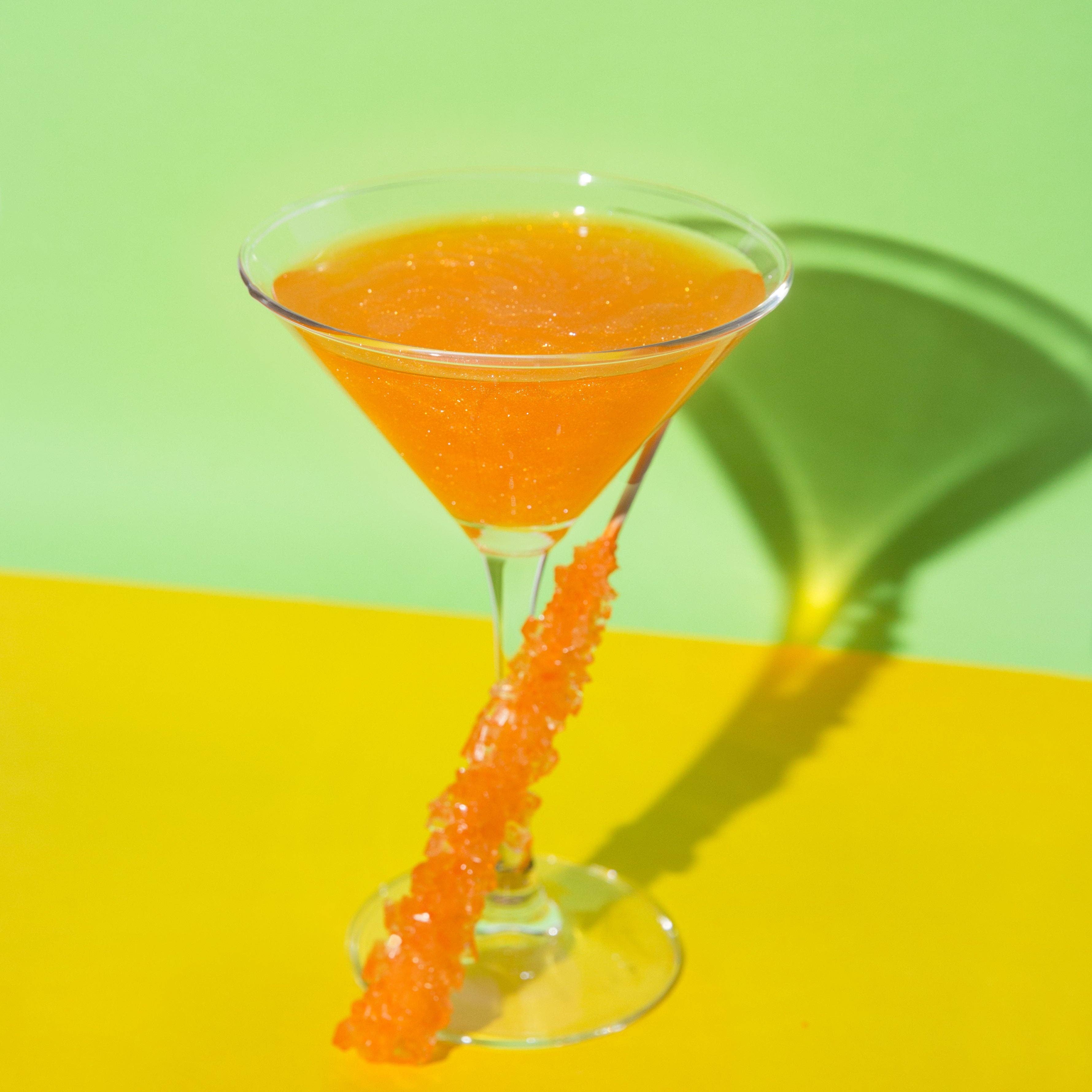 Sugar Mama Shimmer - Wholesale Drink Topper - Mango Mama Shimmer - Orange Edible Glitter1