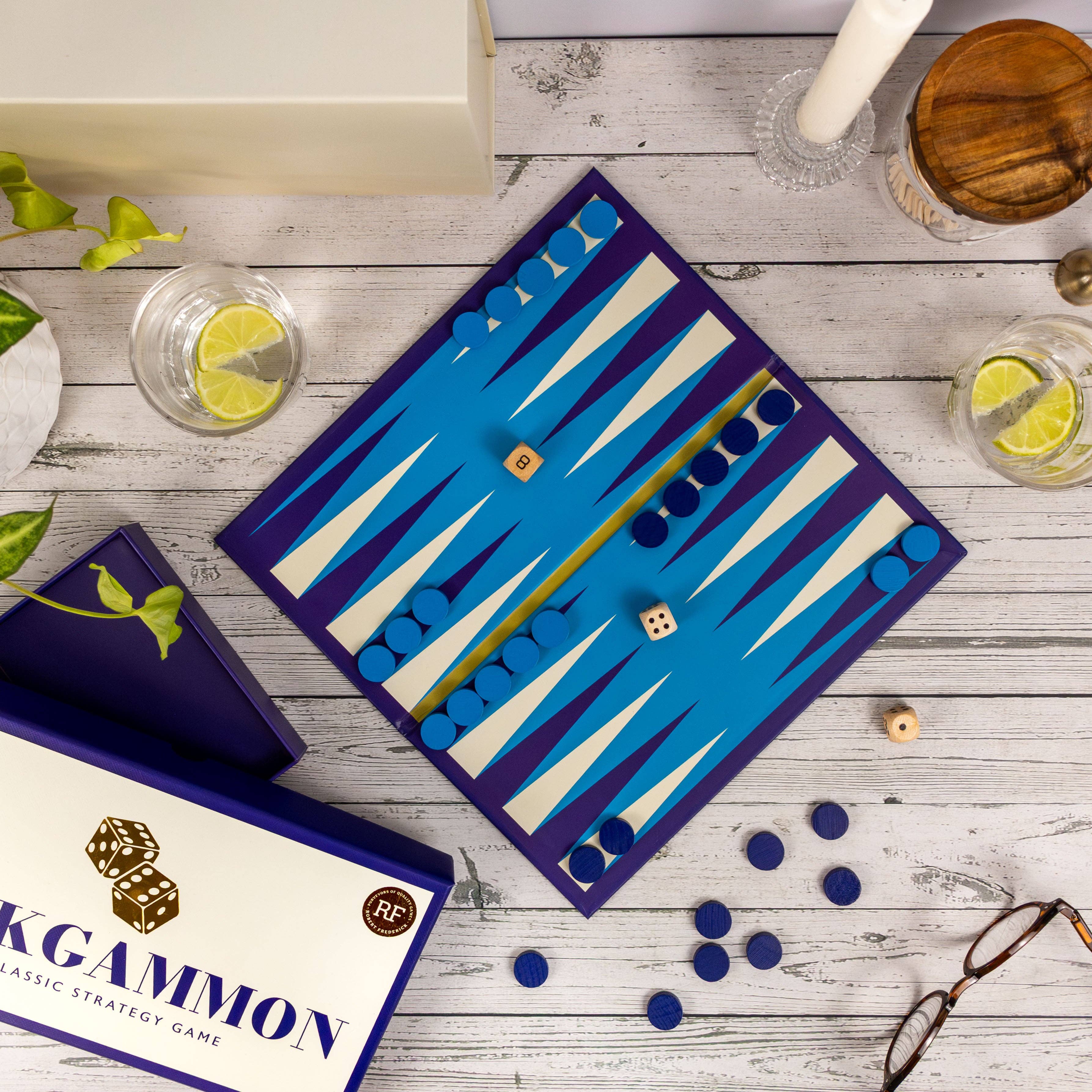 Robert Frederick Ltd – wholesale Board game – Backgammon - Classic Strategy Board Game in Gift Box2