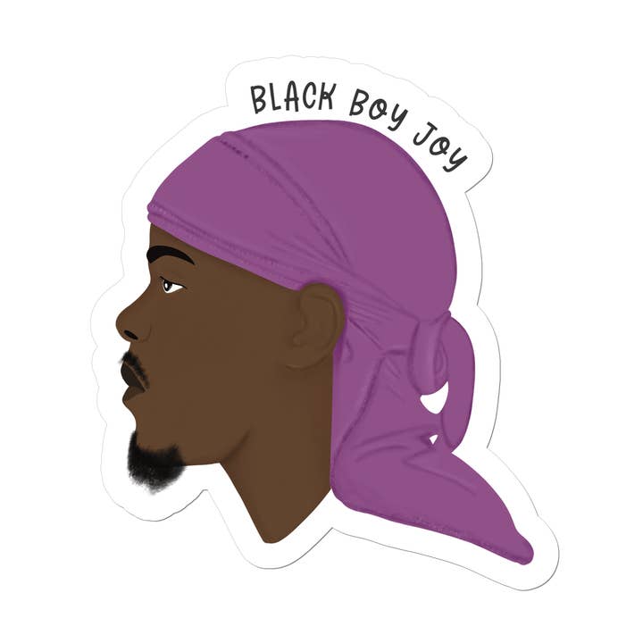 Klistermærke| Durag dreng- Black Boy Joy for engroshandel hos made by Black Excellence