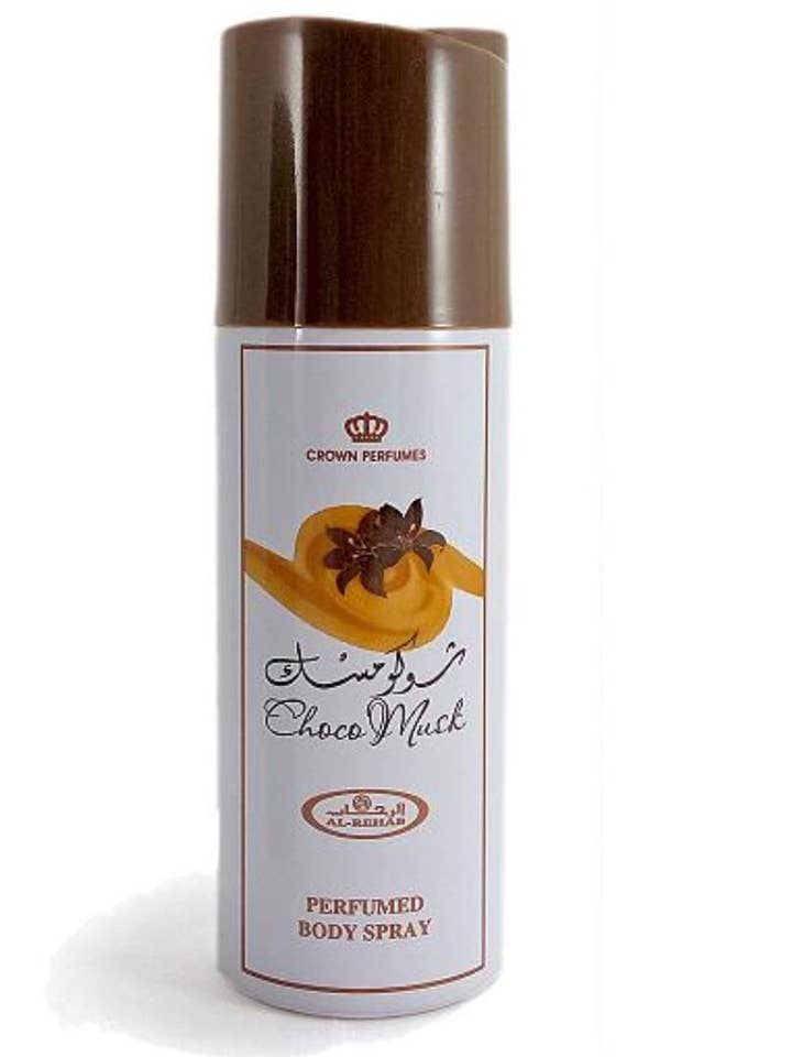 Al Rehab Choco Musk Body Spray 200 ml for wholesale by Eastern Perfume LLC