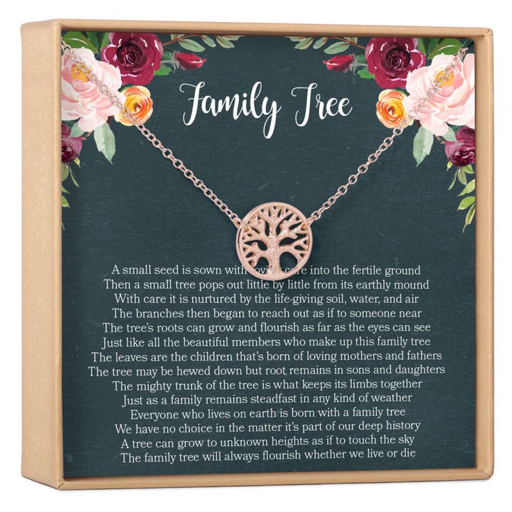 Dear Ava - Venta al por mayor Collares con colgantes/abalorios - Collar de árbol genealógico regalo