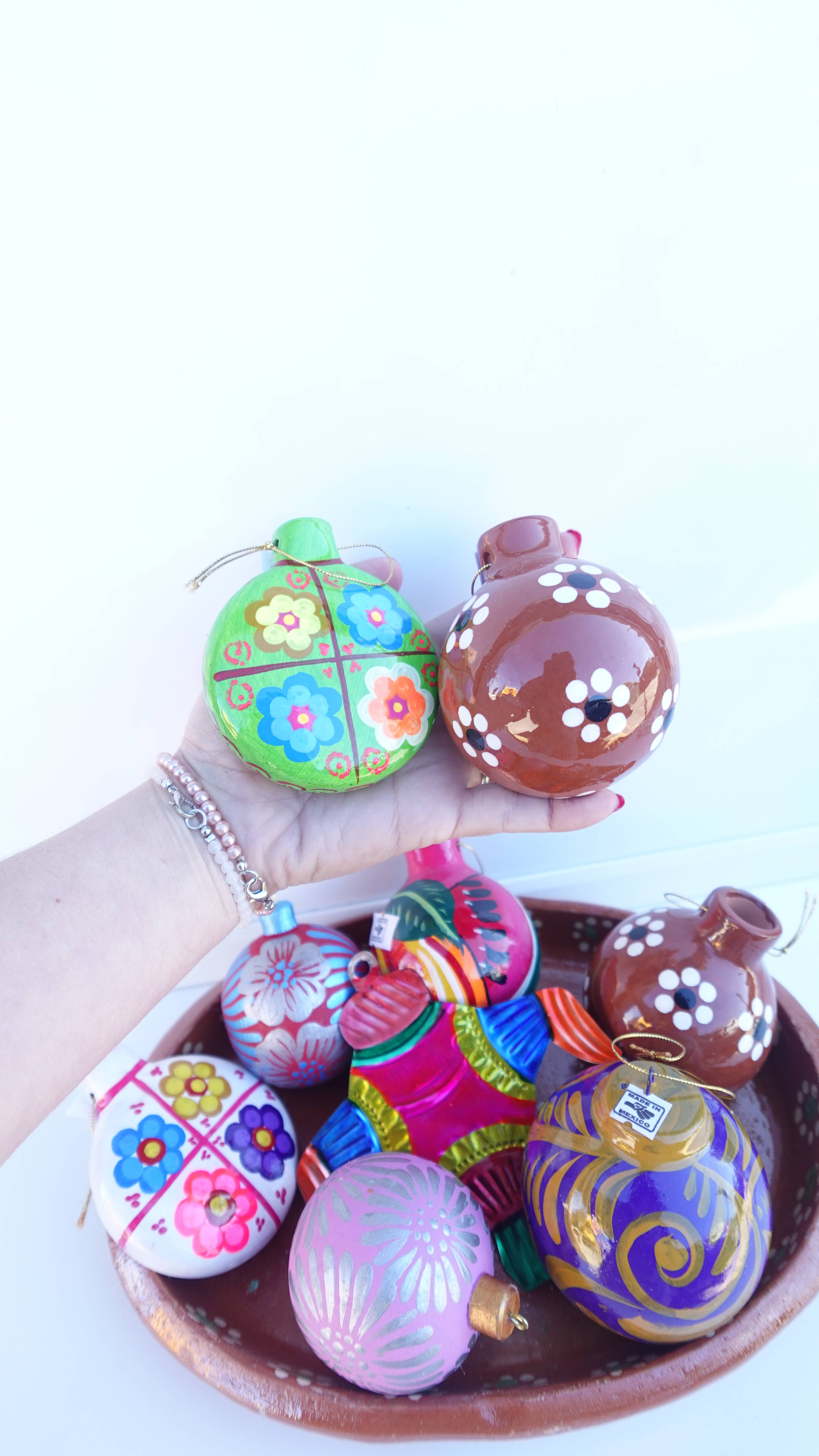 Doña Cata Art - Wholesale Ornament Set - Mix styles Colorful Ornament christmas mex Clay&wood made2