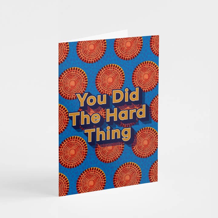 Du gjorde det svære - Kort til lykønskning for engroshandel hos Shaven Raven Designs