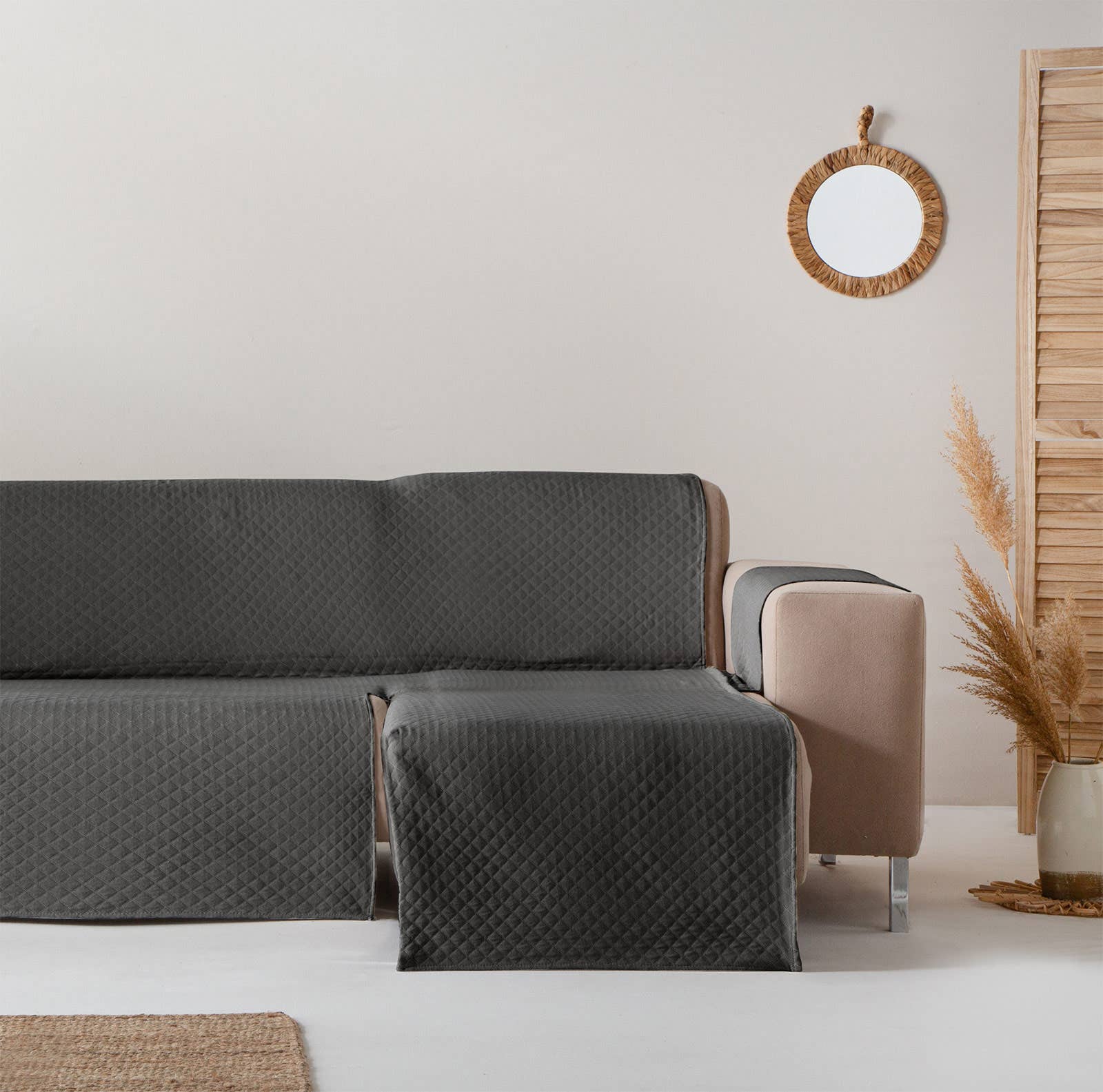 GAMUSI – Capa para cadeira/sofá por atacado – Capa de sofá lisa acolchoada algodão TRIVIAL35