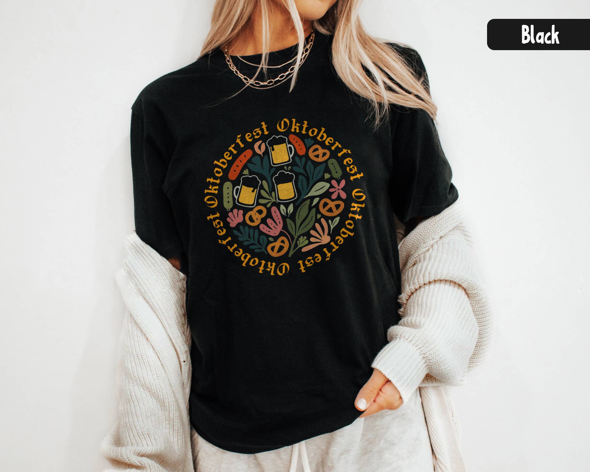 Vivtrek - Wholesale Graphic Sweatshirt - Women's - Oktoberfest Shirt Funny German Beer Festival Party Tee5