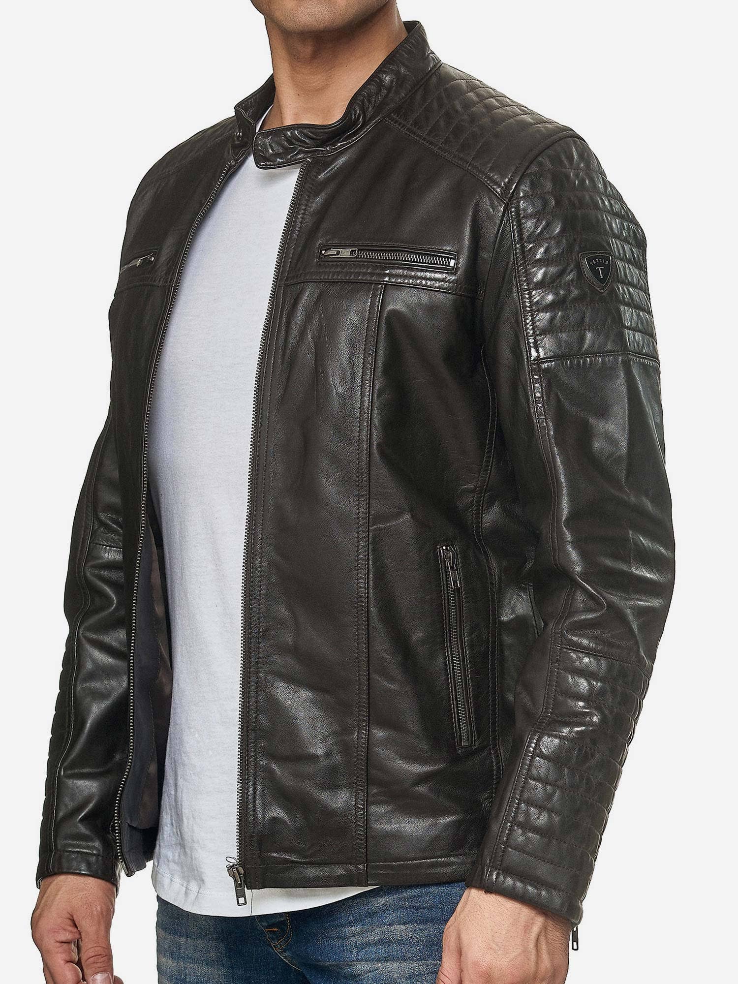 Tazzio – Großhandel Lederjacke – Herren – Tazzio Herren Jacke Lederjacke Biker Echtleder 197097
