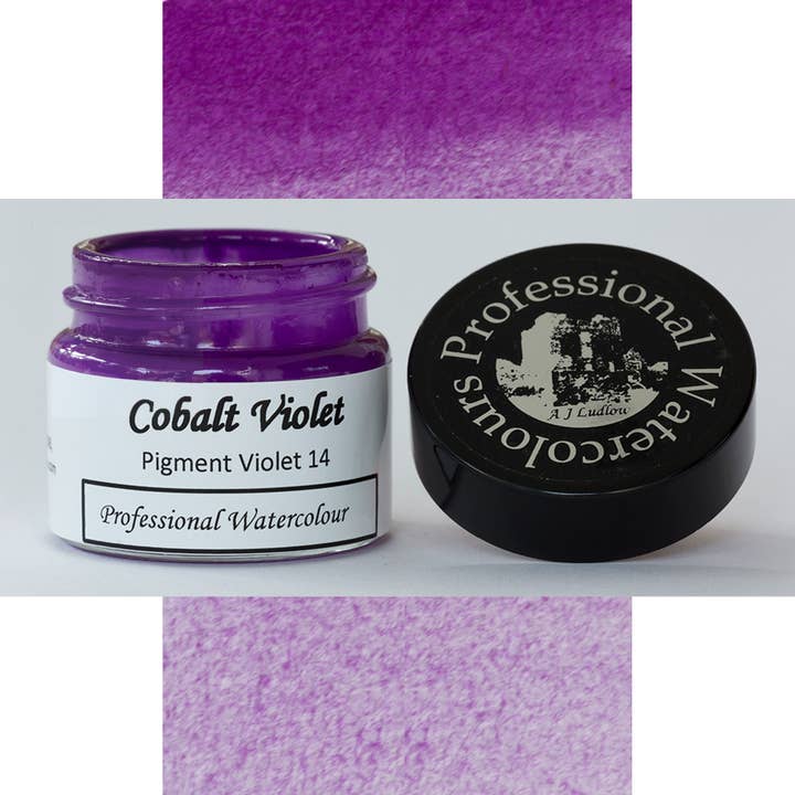 Acquerello professionale viola cobalto per la vendita all'ingrosso da parte di A J Ludlow