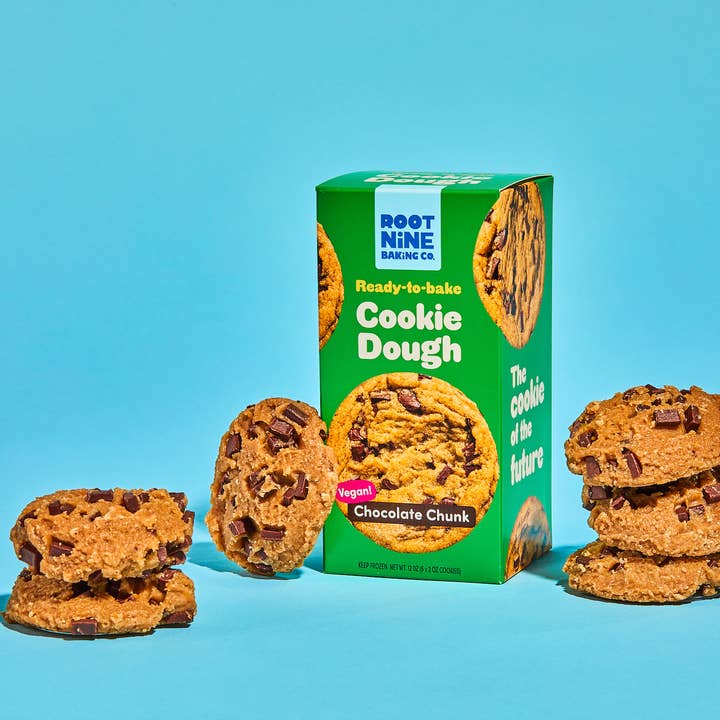 Chocolate Chunk Ready-to-Bake Cookie Dough for wholesale by Root Nine Baking Co.