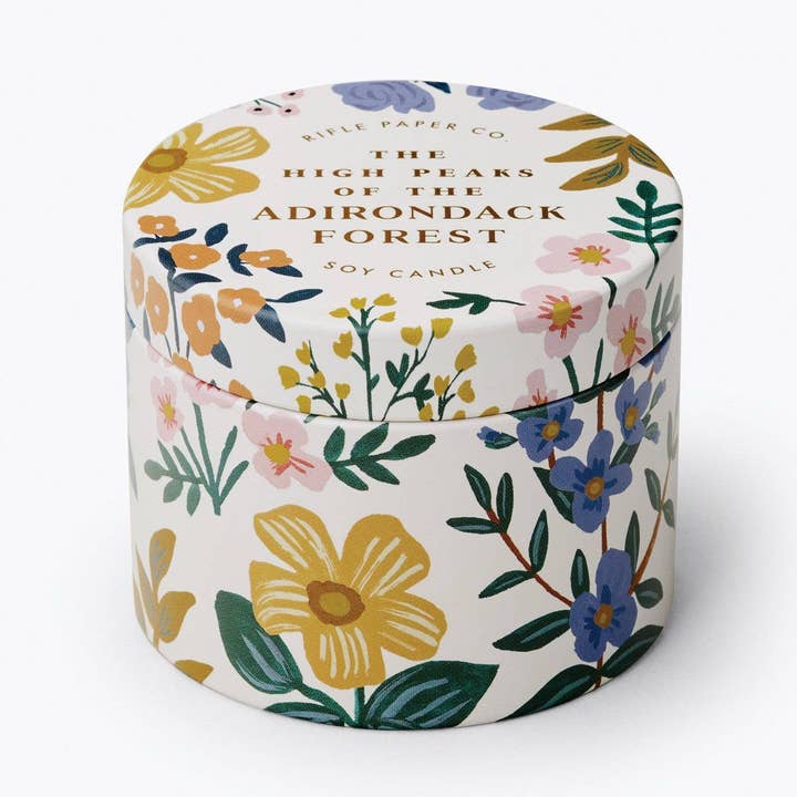 Rifle Paper Co - Vendita all'ingrosso Candele da viaggio - Candela in latta The High Peaks of the Adirondacks Forest da 3 once0