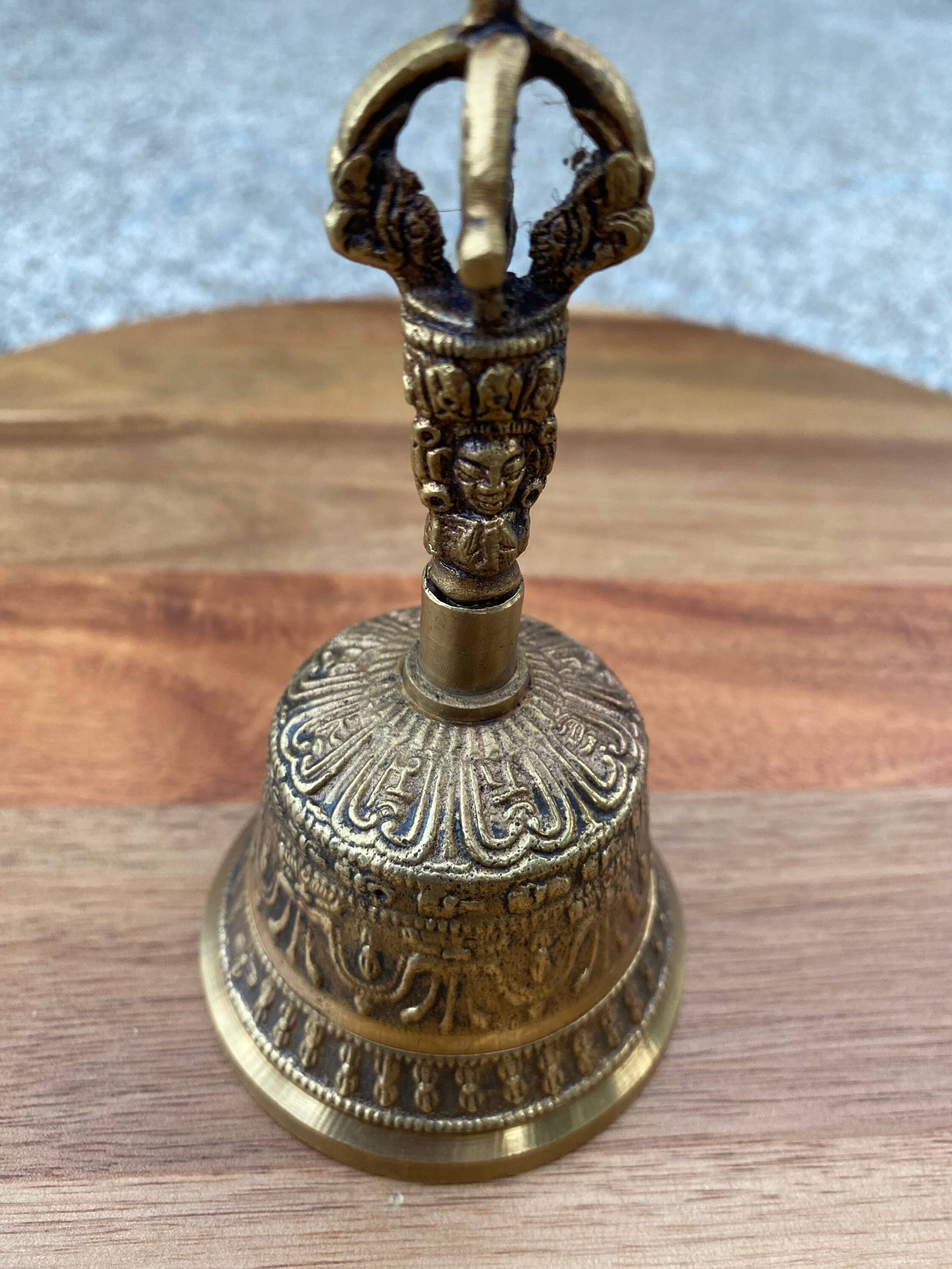 Like International - Wholesale Meditation Supplies - Tibetan Brass Prayer Bell for Meditation and Yoga3