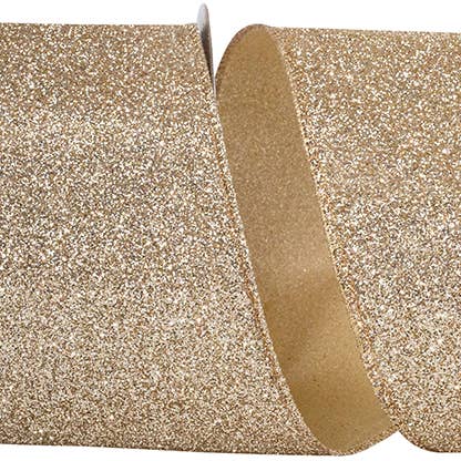 Glitter Metallic Display Value Wired Edge, Gold/silver, 4" for wholesale by RELIANT RIBBON