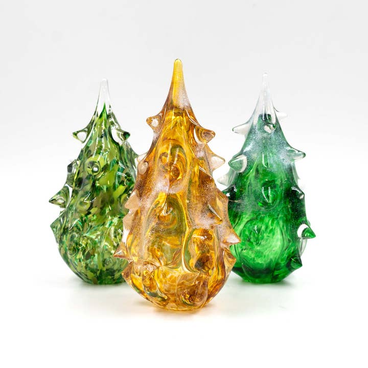 Decorative Glass Fir Tree for wholesale by Boise Art Glass
