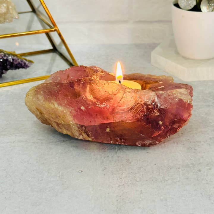 Rock Paradise - Wholesale Candle Holder - Rough Amethyst Crystal Candle Holder2