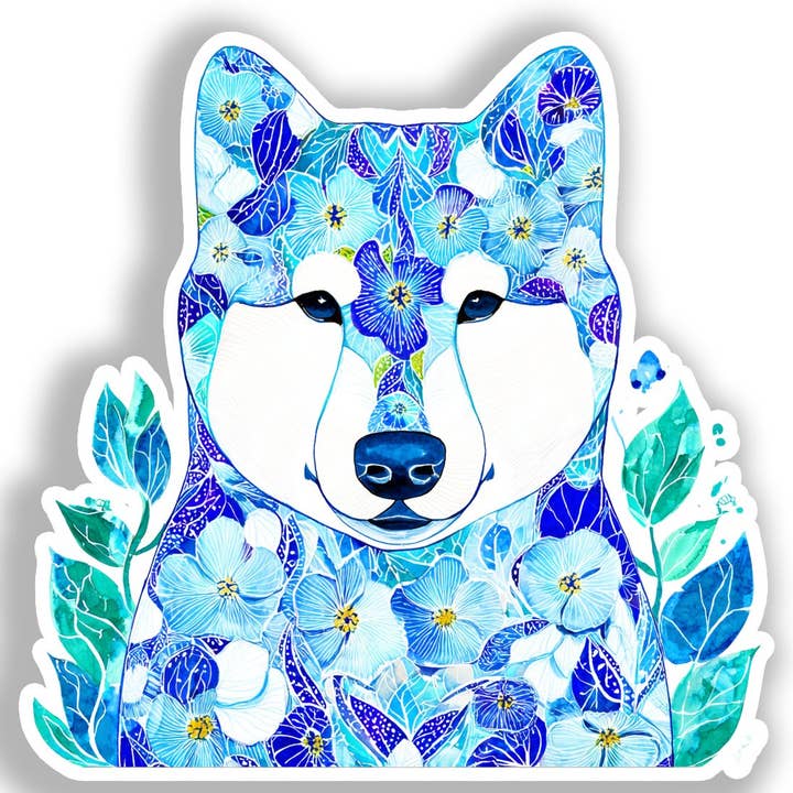 Akita Dog Decal Sticker # A018814 for wholesale by Yoonek Graphics