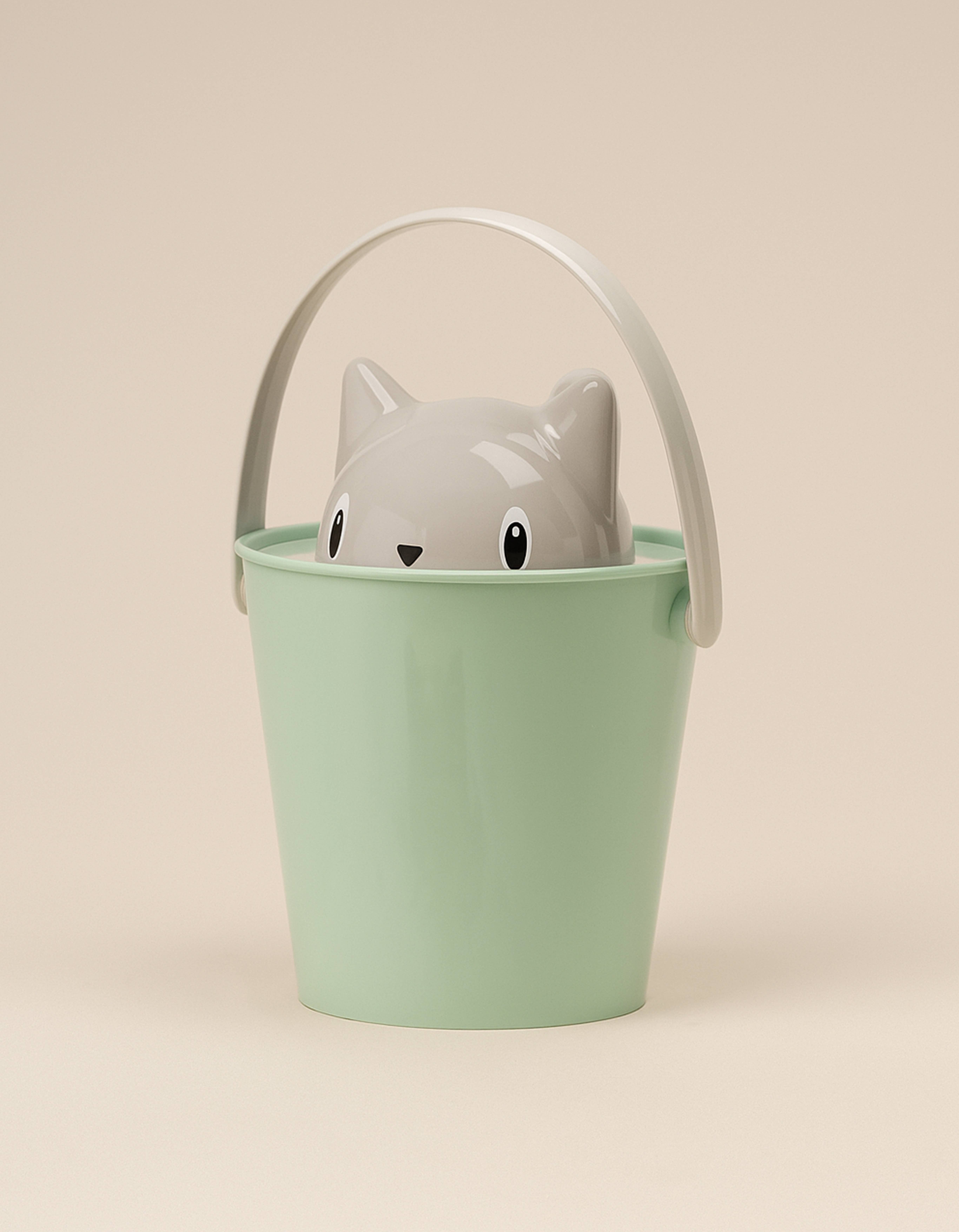 United Pets – tigela - Gato e cão por atacado – Balde de croquete ecológico com colher4