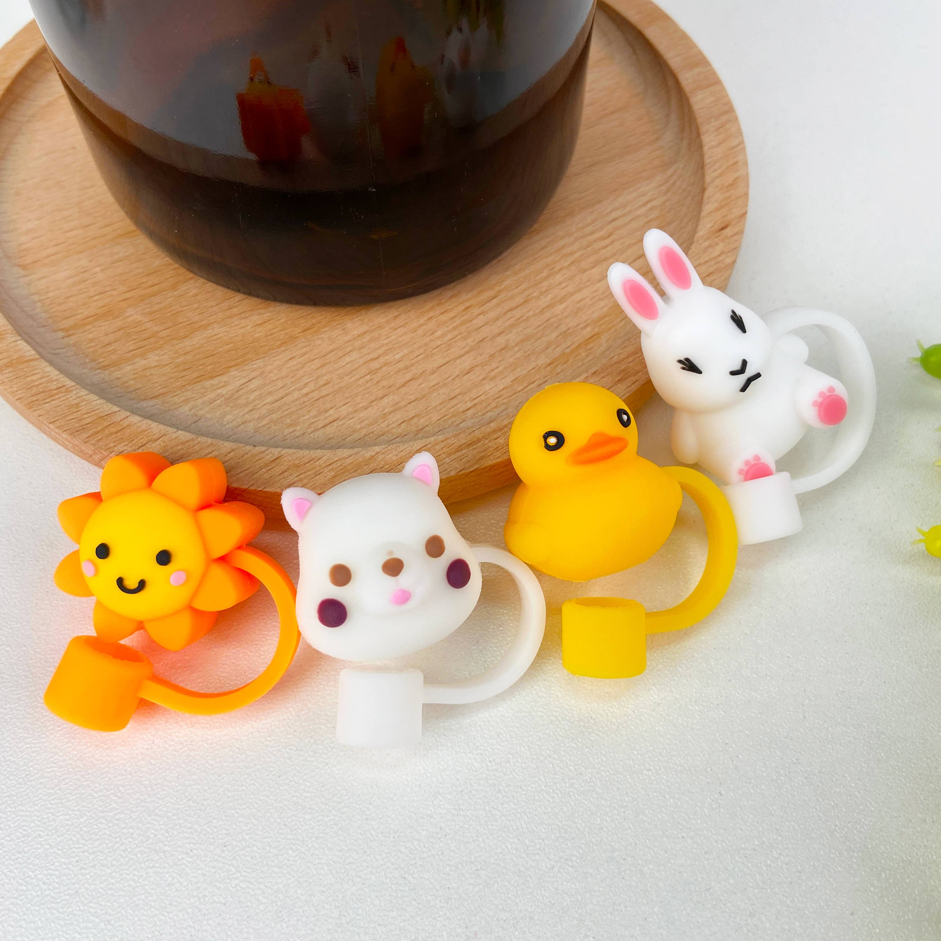 SoapElenGlen - Wholesale Drinking Straw - Cute dustproof drinkware straw plug straw cover straw cover20