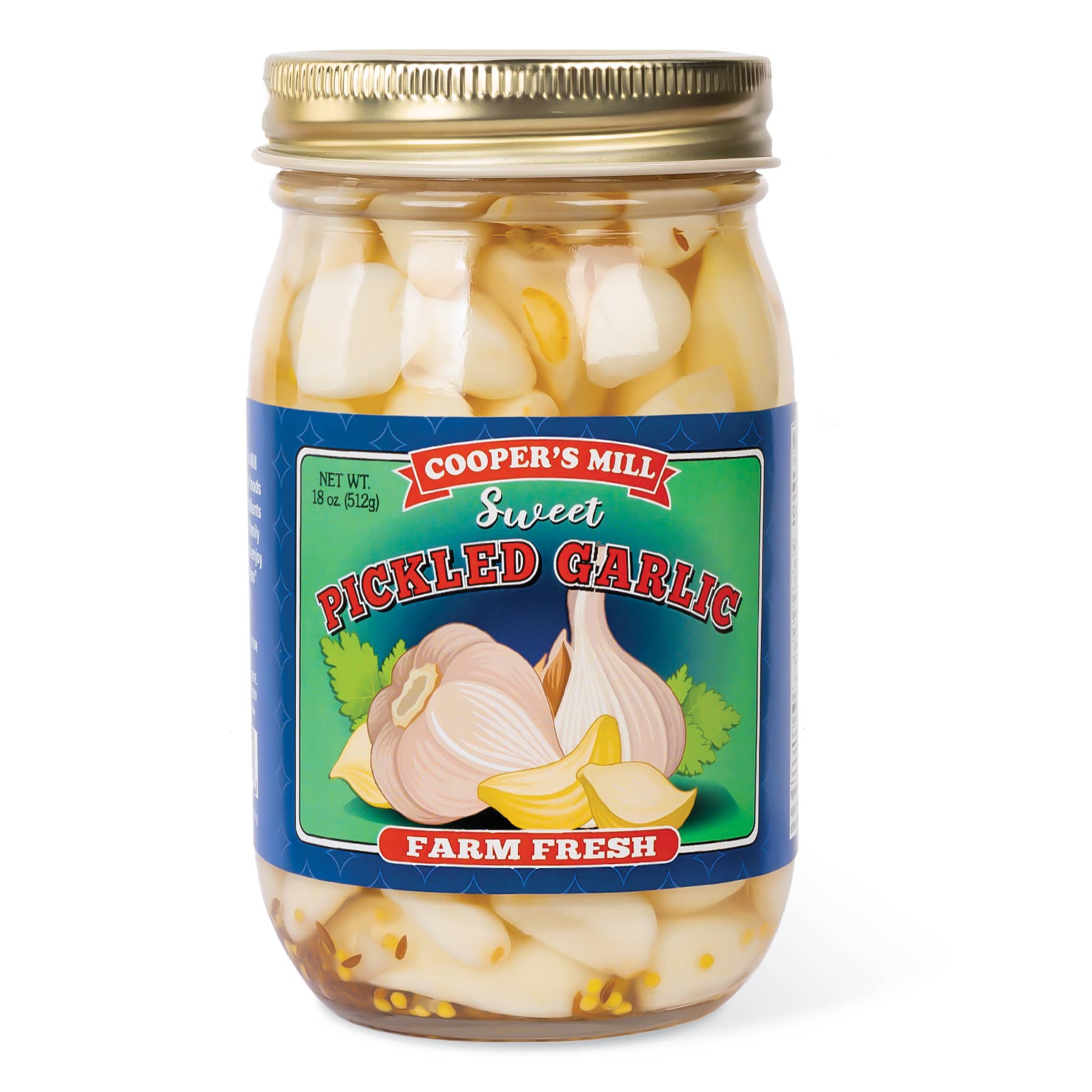 Cooper&#x27;s Mill - Vente Légumes marinés - Ail mariné sucré - Pot de 500 ml0