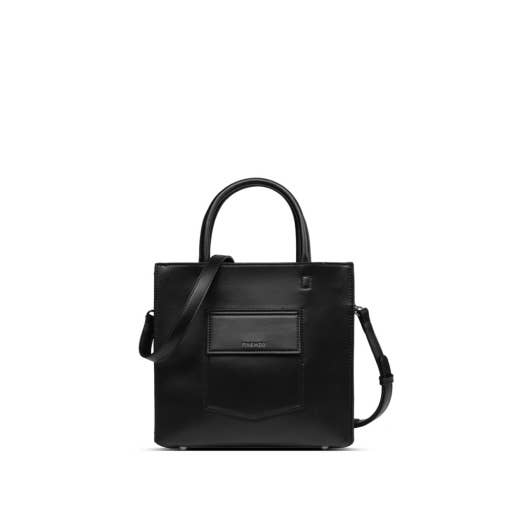 Caitlin Small - Recycled Vegan Tote Bag - Black for wholesale on Faire1