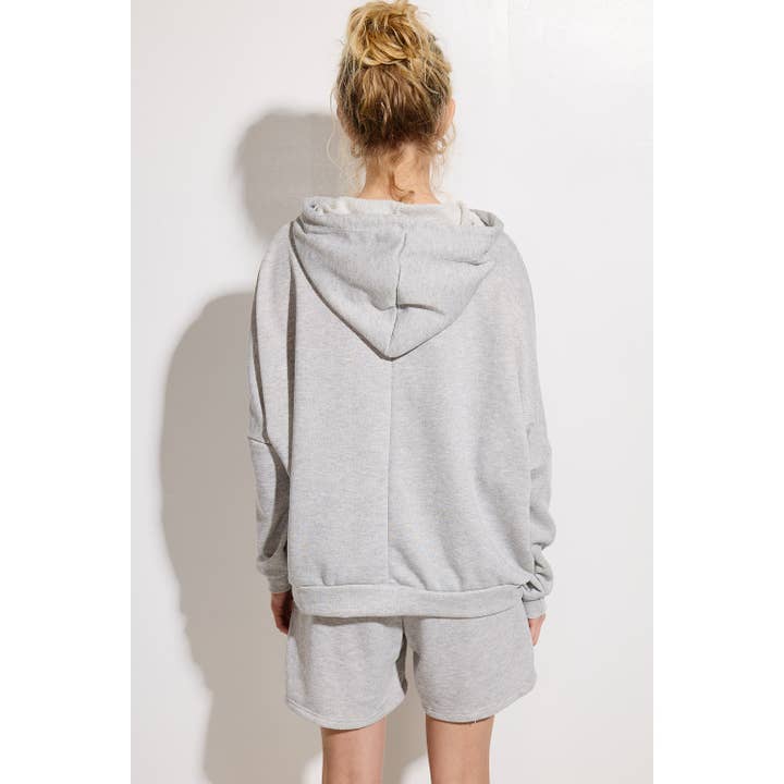 Phil Love - Venta al por mayor Conjunto de ropa cómoda - Mujer - conjunto de ropa de salón con capucha corta con estampado de camión navideño4