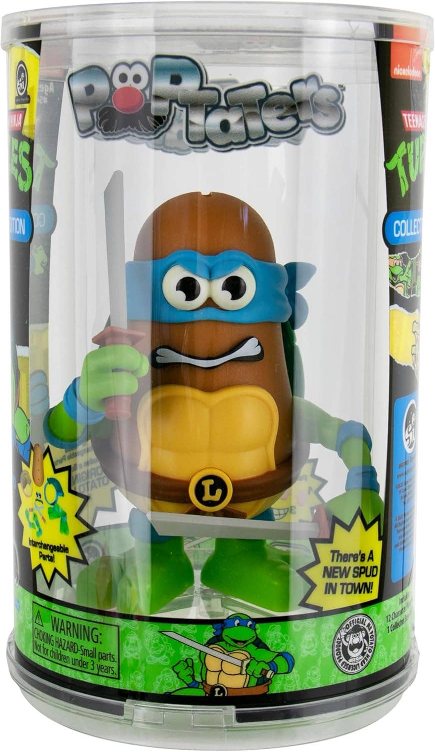 Super Impulse USA - Wholesale Toy Set - Kids - Poptater 4 " TMNT Leonardo (Blue) or Donatello (Purple)4