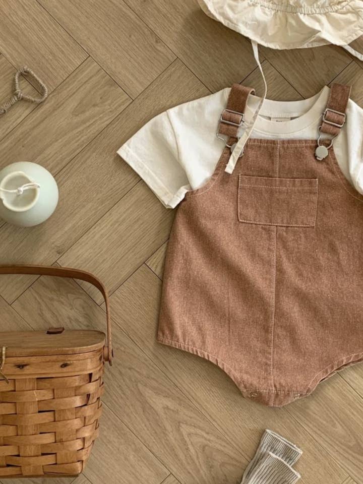 Cozy Kidz - Wholesale Overalls - Baby - Pigment Dungarees Body Suit1