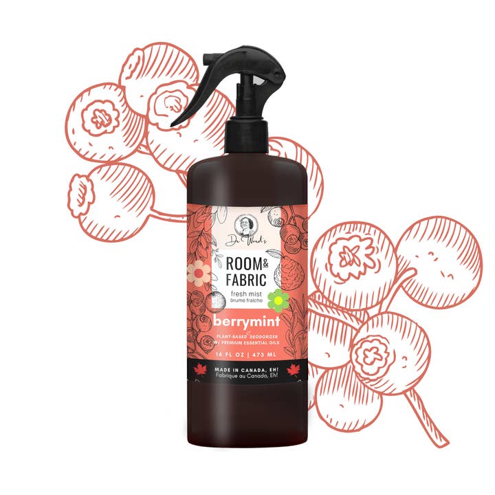 Quarto e Tecido Fresh Mist BERRYMINT - 100% Natural, 16oz por atacado de Dr. Ward's Fresh Mist