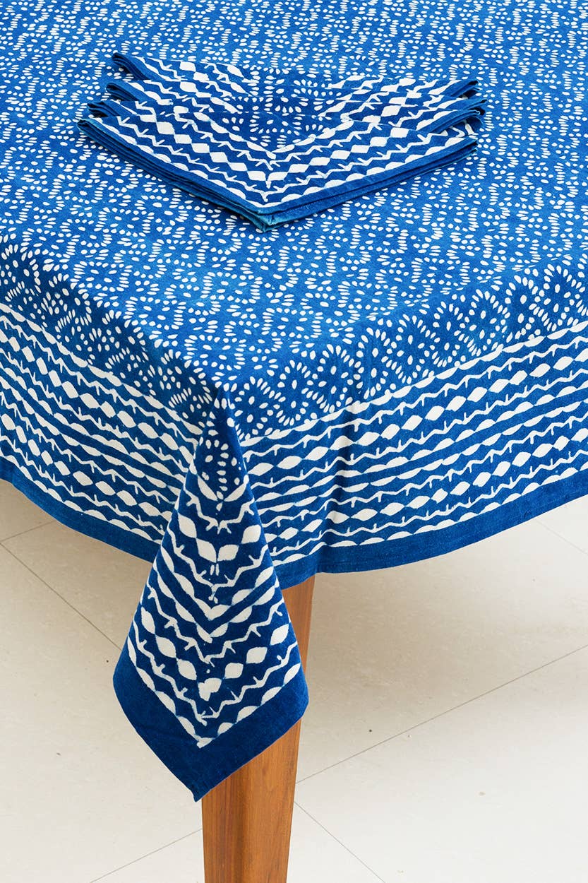 Sevya Handmade - Wholesale Tablecloth - Indigo Tablecloth2